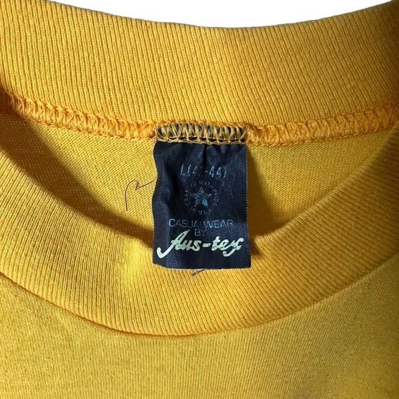 VTG 80s Joe Camel Yellow T Shirt Mens Large - Picture 5 of 5